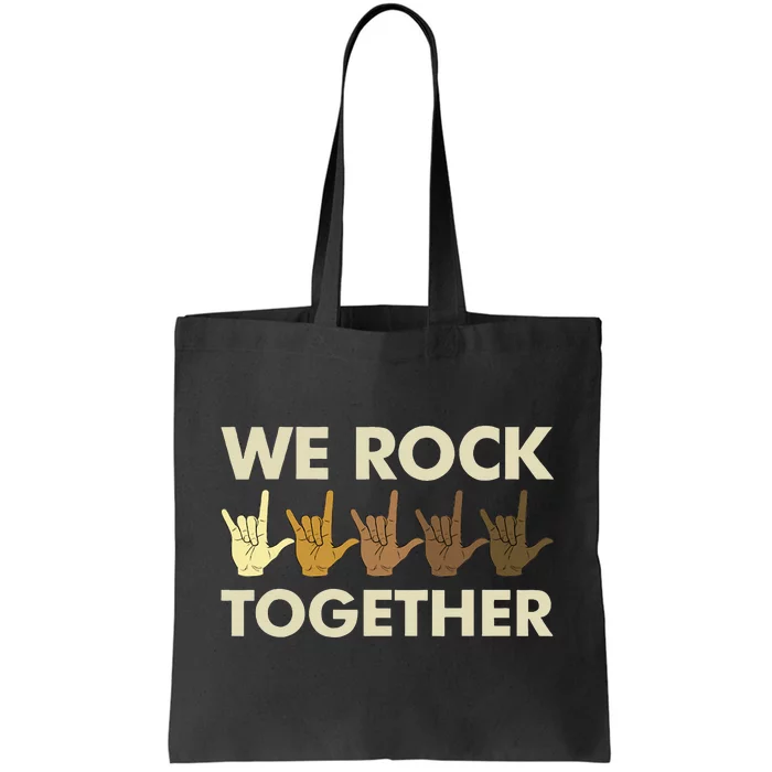 Funny We Rock Together Tote Bag