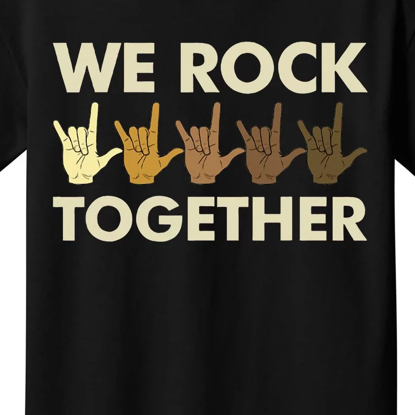 Funny We Rock Together Kids T-Shirt