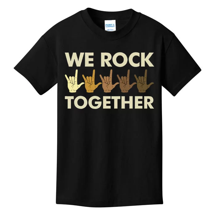 Funny We Rock Together Kids T-Shirt