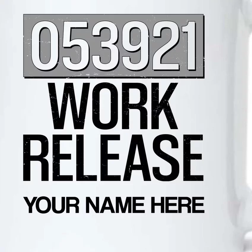 Funny Work Release Personalize Custom Name Black Color Changing Mug