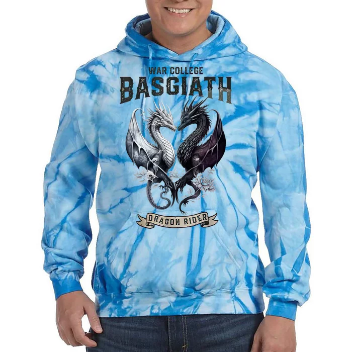 Fourth Wing Romantasy Dark Academia Dragons YA Fantasy Book Tie Dye Hoodie