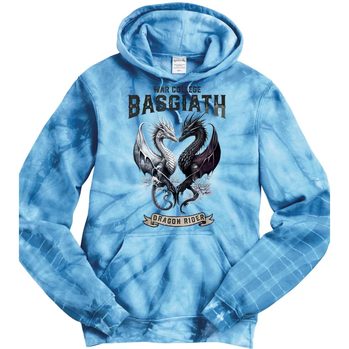 Fourth Wing Romantasy Dark Academia Dragons YA Fantasy Book Tie Dye Hoodie