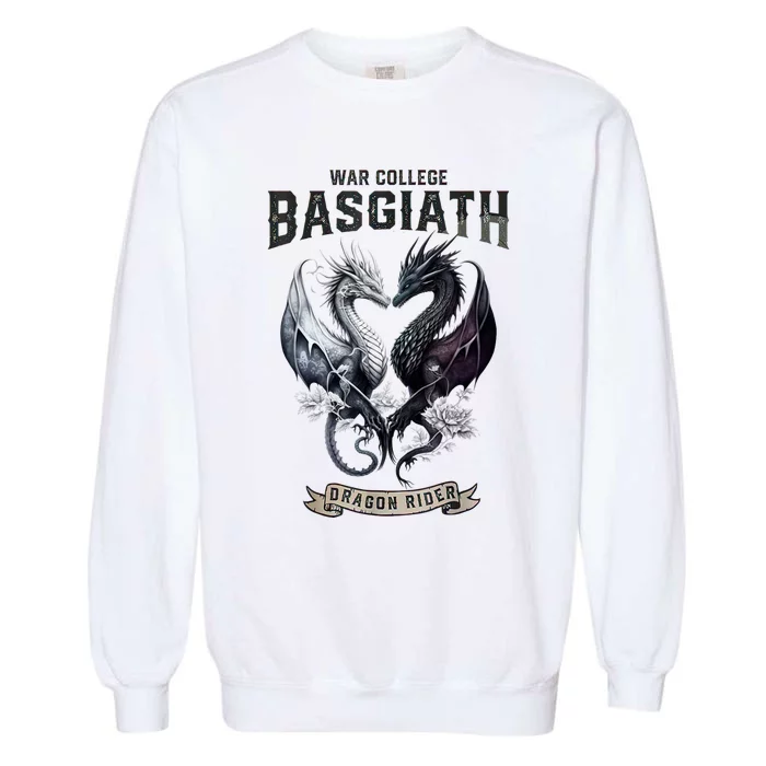 Fourth Wing Romantasy Dark Academia Dragons YA Fantasy Book Garment-Dyed Sweatshirt