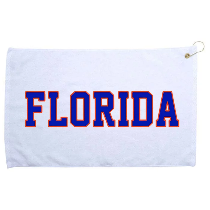 Florida Women Retro Orange Grommeted Golf Towel