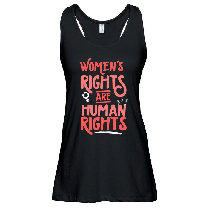 Feminist Women Rights Are Human Rights Ladies Essential Flowy Tank