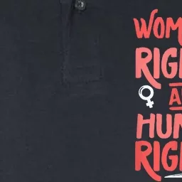 Feminist Womens Rights Are Human Rights Softstyle Adult Sport Polo