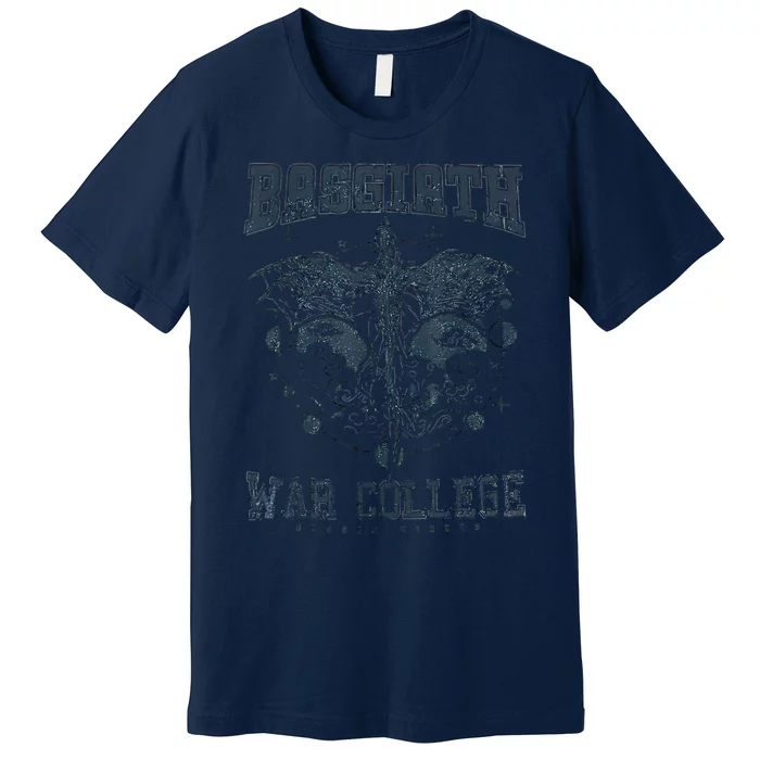 Fourth Wing Romantasy Dark Academia Dragons YA Fantasy Book Premium T-Shirt