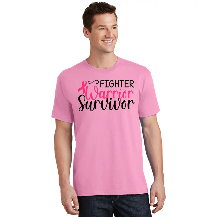 Fighter Warrior Survivor Breast Cancer T-Shirt