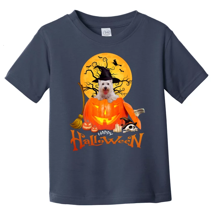 Funny Westie Spooky Halloween Toddler T-Shirt