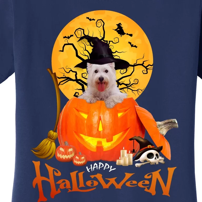 Funny Westie Spooky Halloween Women's T-Shirt