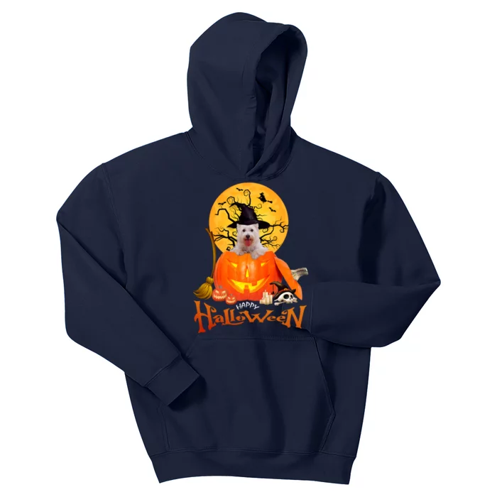 Funny Westie Spooky Halloween Kids Hoodie