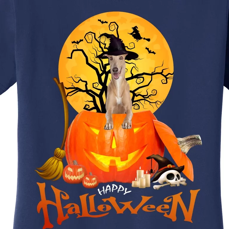 Funny Whippet Spooky Halloween Women's T-Shirt