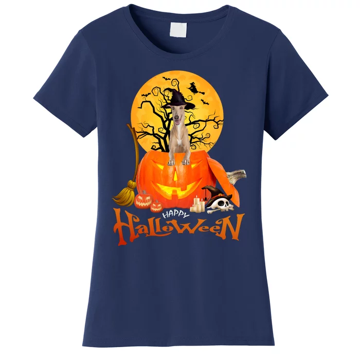 Funny Whippet Spooky Halloween Women's T-Shirt