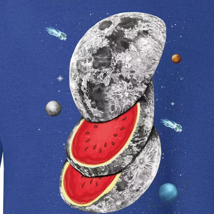 Funny Watermelon Slices Moon Planet Tropical Melon Summer Meaningful Gift Toddler Sweatshirt