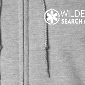 Funny Wilderness Search And Rescue Gift Full Zip Hoodie