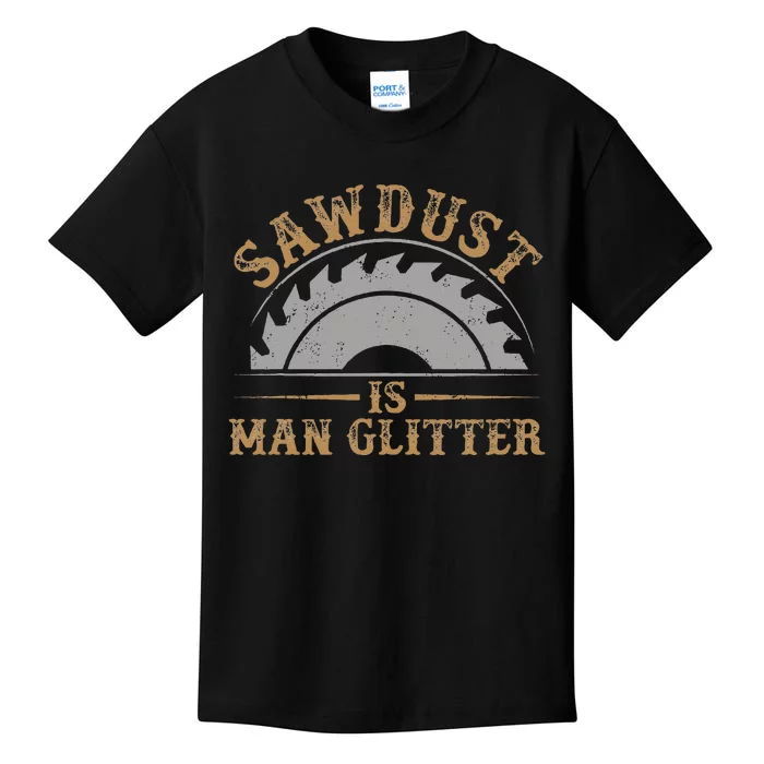 Funny Woodworking Sawdust Glitter for Carpenter Kids T-Shirt