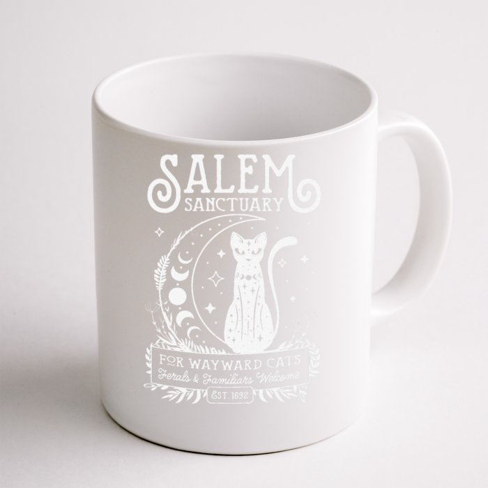 Funny Witch Salem Home For Wayward Black Cats 1692 Halloween Front & Back Coffee Mug