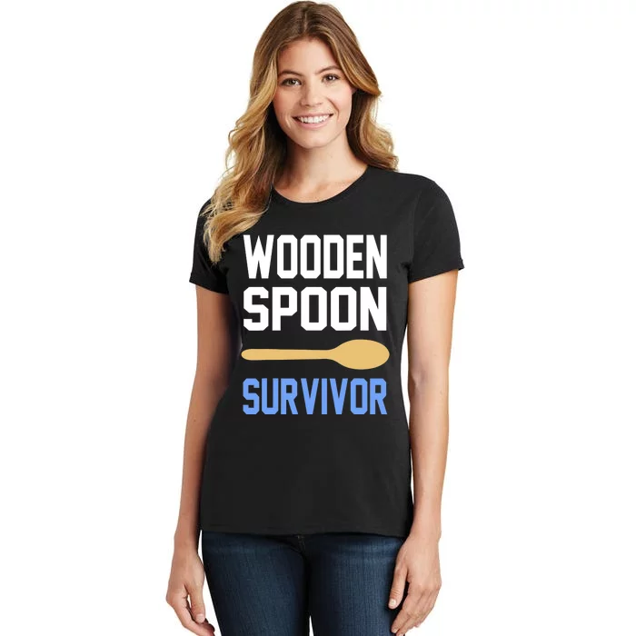 Funny Wooden Spoon Survivor I Survived Wooden Spoon Vintage Women's T-Shirt