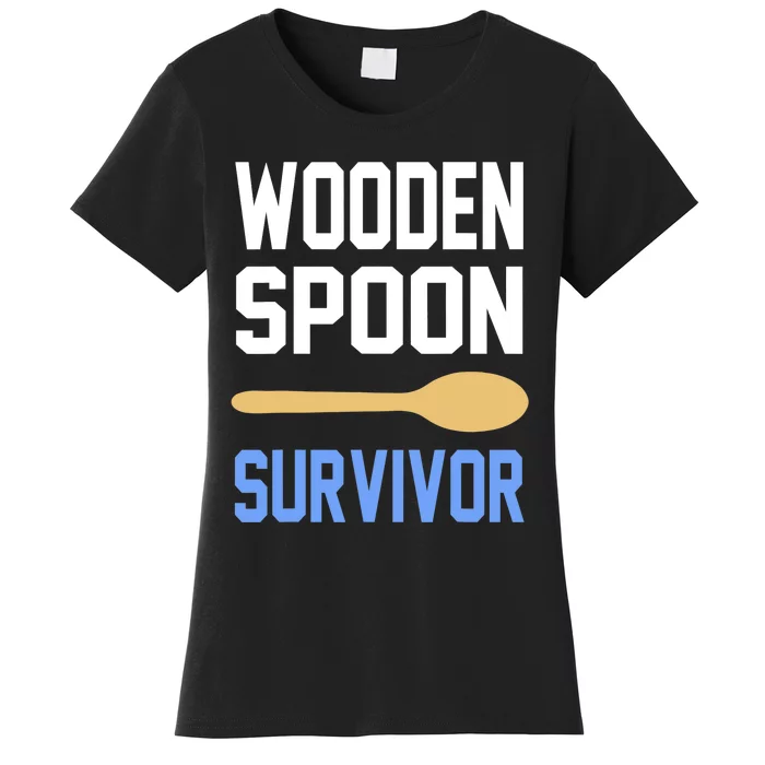 Funny Wooden Spoon Survivor I Survived Wooden Spoon Vintage Women's T-Shirt