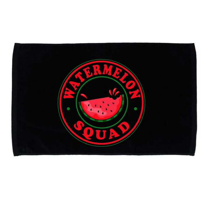 Funny Watermelon Squad Watermelons Summer Fruit Microfiber Hand Towel