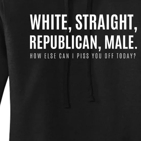 Funny White Straight Republican Male Republican Women's Pullover Hoodie