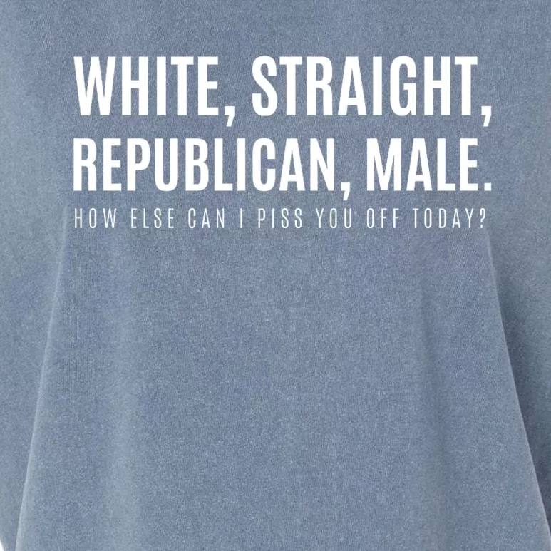 Funny White Straight Republican Male Republican Garment-Dyed Women's Muscle Tee