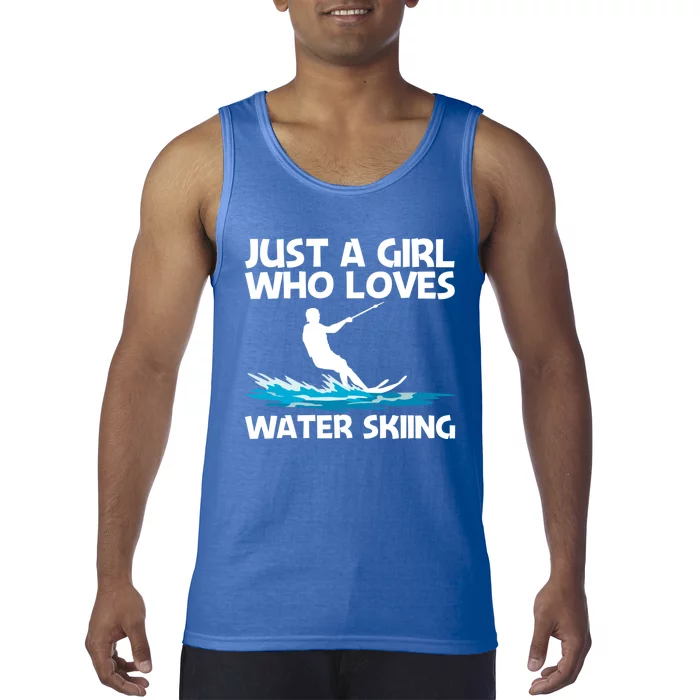 Funny Water Skiing Design Water Skier Skiing Cool Gift Tank Top