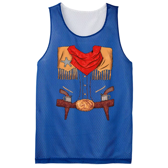 Funny Western Sheriff Vest Halloween Cowboy Easy DIY Costume Mesh Reversible Basketball Jersey Tank