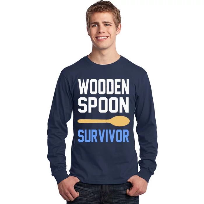 Funny Wooden Spoon Survivor I Survived Wooden Spoon Vintage Tall Long Sleeve T-Shirt