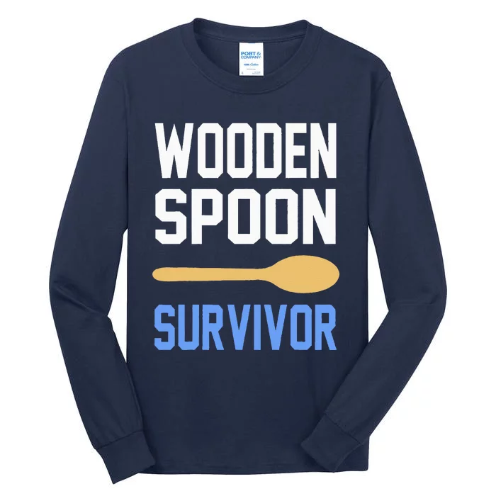 Funny Wooden Spoon Survivor I Survived Wooden Spoon Vintage Tall Long Sleeve T-Shirt