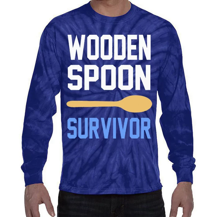 Funny Wooden Spoon Survivor I Survived Wooden Spoon Vintage Tie-Dye Long Sleeve Shirt