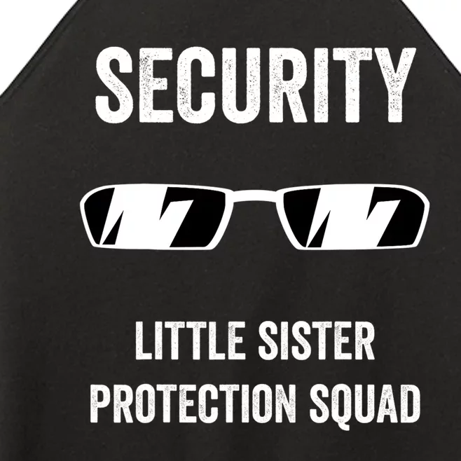 Funny Wedding Security Little Sister Protection Squad Women’s Perfect Tri Rocker Tank