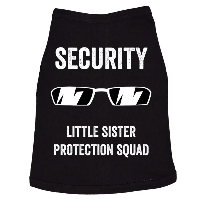 Funny Wedding Security Little Sister Protection Squad Doggie Tank