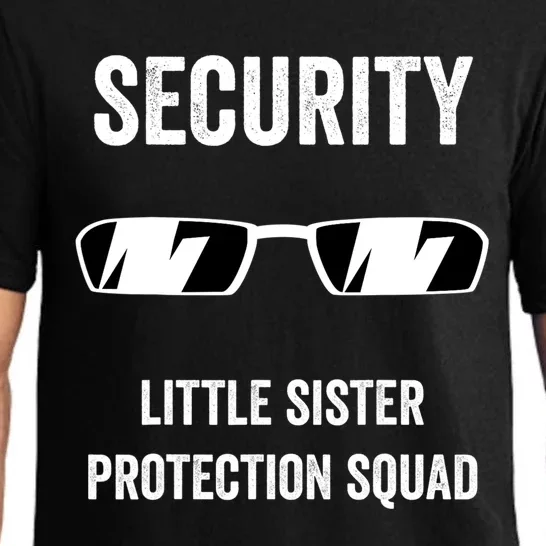 Funny Wedding Security Little Sister Protection Squad Pajama Set