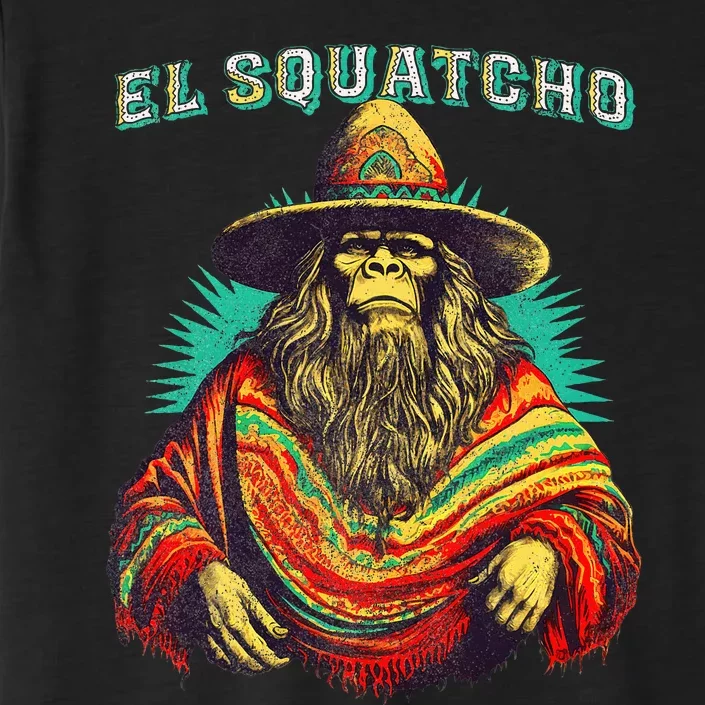 Funny Western Sasquatch Poncho ChromaSoft Performance T-Shirt