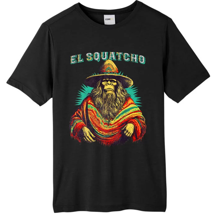 Funny Western Sasquatch Poncho ChromaSoft Performance T-Shirt