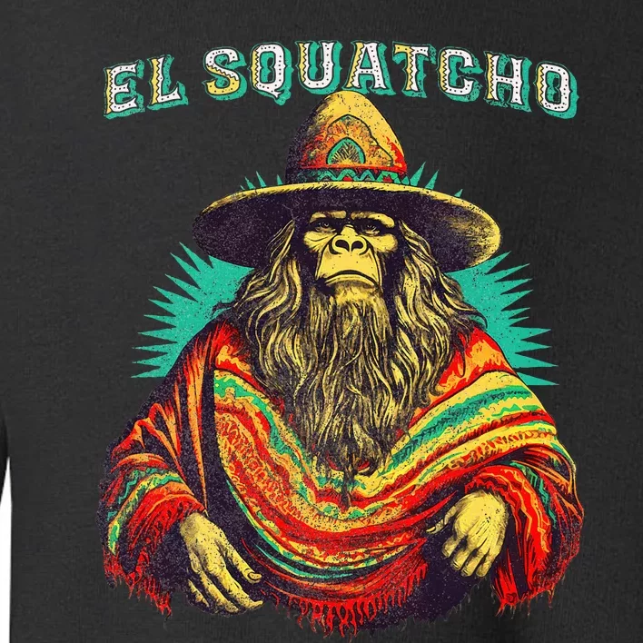 Funny Western Sasquatch Poncho Toddler Sweatshirt