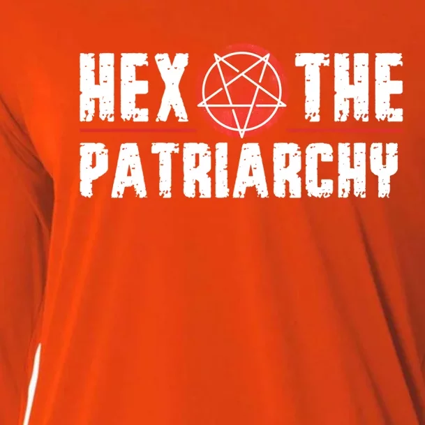 Feminist Witch Smash The Patriarchy Hex The Patriarchy Gift Cooling Performance Long Sleeve Crew