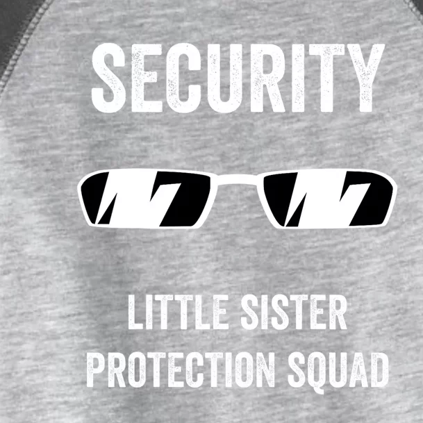 Funny Wedding Security Little Sister Protection Squad Toddler Fine Jersey T-Shirt