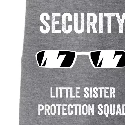 Funny Wedding Security Little Sister Protection Squad Doggie 3-End Fleece Hoodie