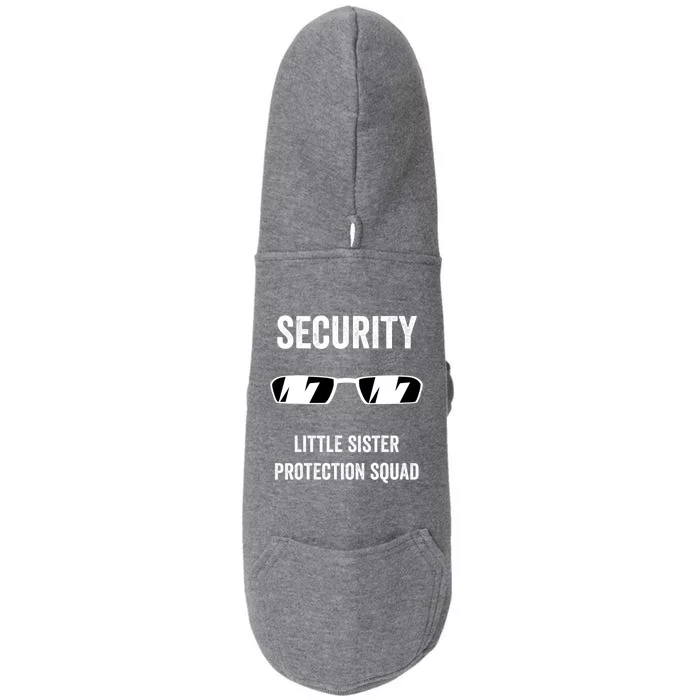 Funny Wedding Security Little Sister Protection Squad Doggie 3-End Fleece Hoodie