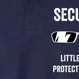 Funny Wedding Security Little Sister Protection Squad Softstyle Adult Sport Polo