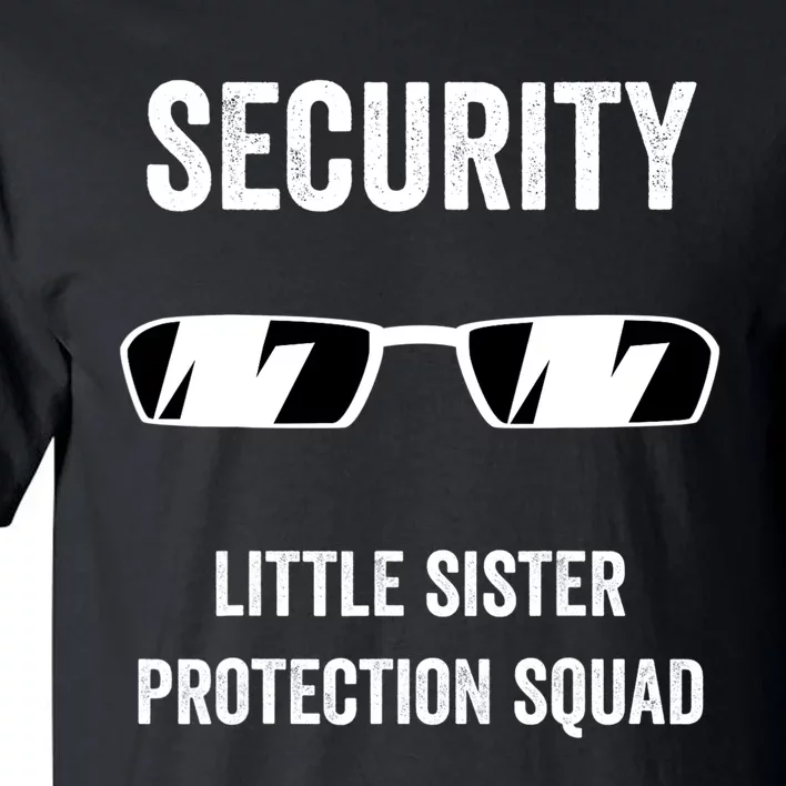 Funny Wedding Security Little Sister Protection Squad Tall T-Shirt