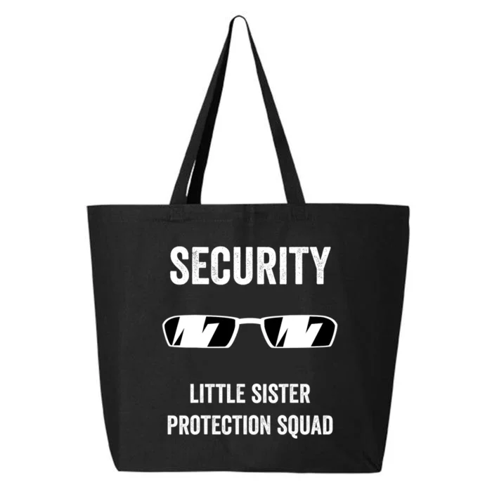 Funny Wedding Security Little Sister Protection Squad 25L Jumbo Tote