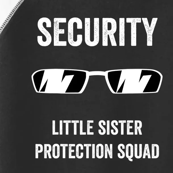 Funny Wedding Security Little Sister Protection Squad Toddler Fine Jersey T-Shirt