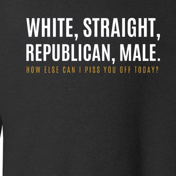 Funny White Straight Republican Male Republican Toddler Sweatshirt