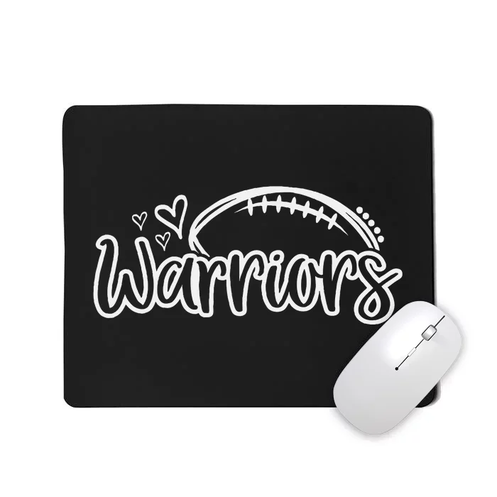 Football Warriors School Sports Fan Team Spirit Mousepad