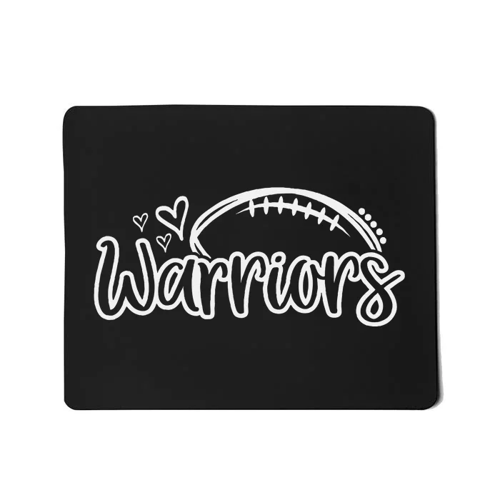 Football Warriors School Sports Fan Team Spirit Mousepad