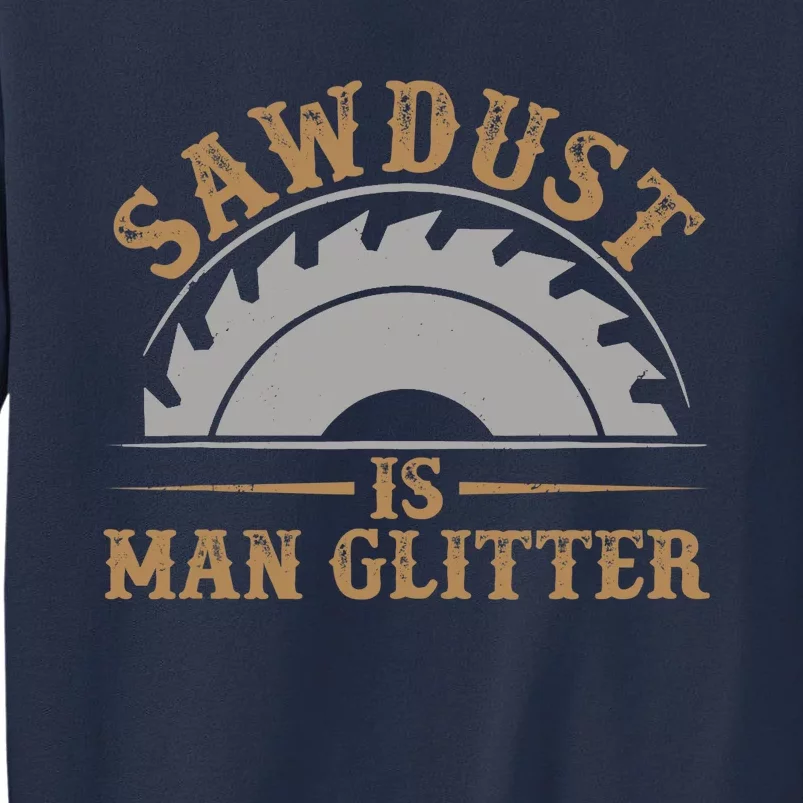 Funny Woodworking Sawdust Glitter Graphic For Carpenter Sweatshirt