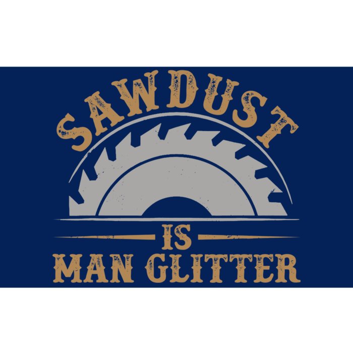 Funny Woodworking Sawdust Glitter Graphic For Carpenter Bumper Sticker